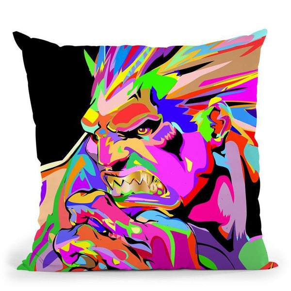 Blanka Throw Pillow By  Technodrome1