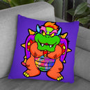 Bowser Throw Pillow By  Technodrome1