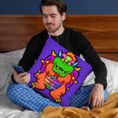 Bowser Throw Pillow By  Technodrome1