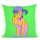 Bulma Throw Pillow By  Technodrome1