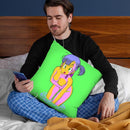 Bulma Throw Pillow By  Technodrome1