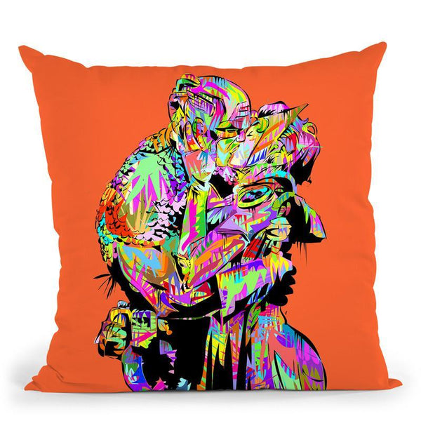 Captain The Kiss Throw Pillow By  Technodrome1