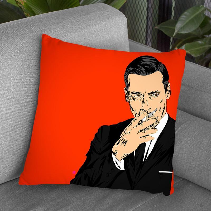 Don Drapper Throw Pillow By  Technodrome1