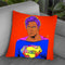 Evil Superman Orange Throw Pillow By  Technodrome1