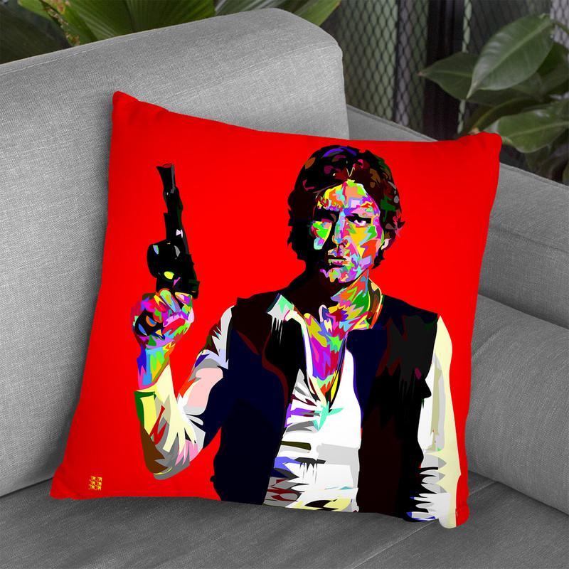 Hans Solo Drome Throw Pillow By  Technodrome1