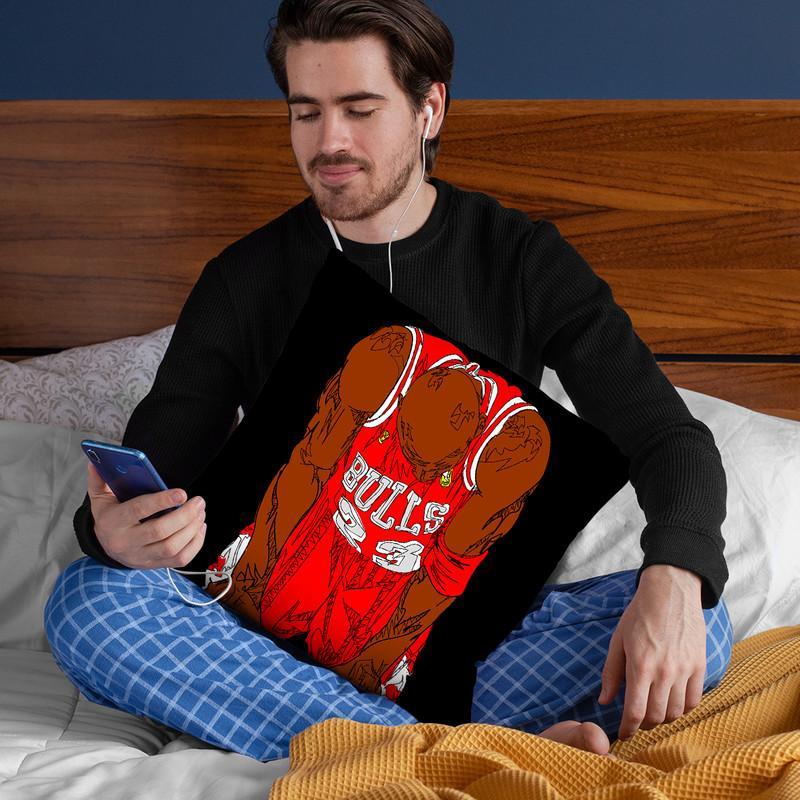Jordan Flu Throw Pillow By  Technodrome1