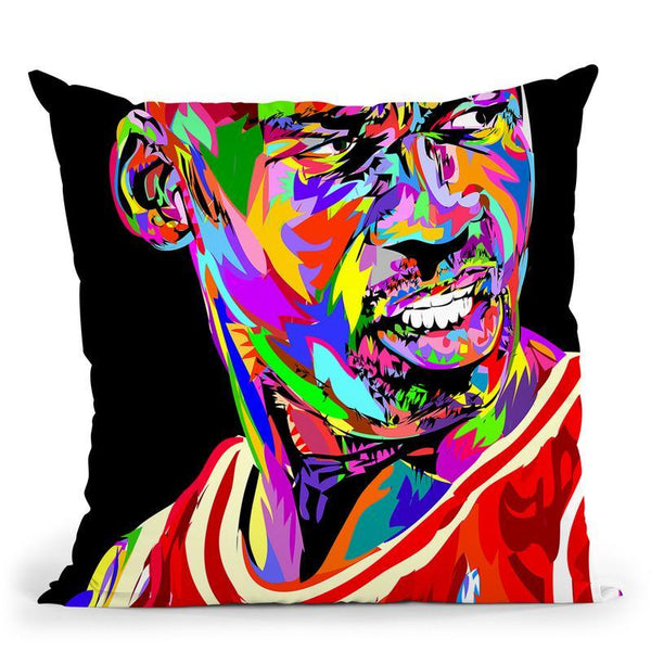 Jordan Portrait Drome Throw Pillow By  Technodrome1