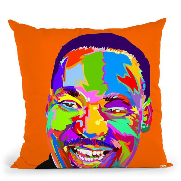 Martin Luther Kingjr Throw Pillow By  Technodrome1