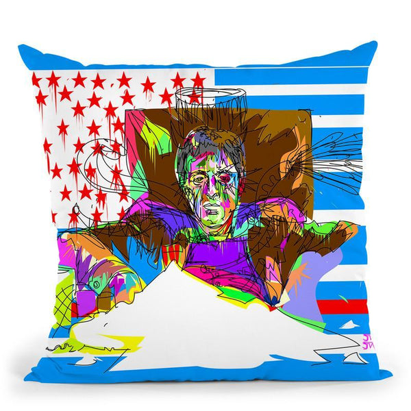 Scare Face Throw Pillow By  Technodrome1