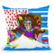 Scare Face Throw Pillow By  Technodrome1