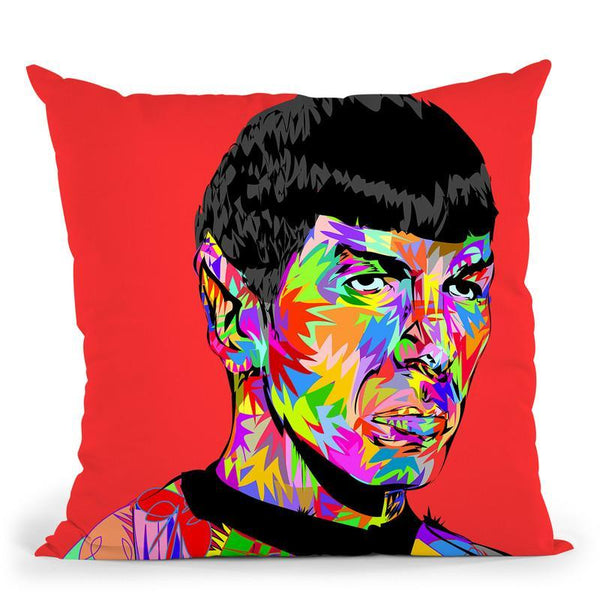 Spock Throw Pillow By  Technodrome1
