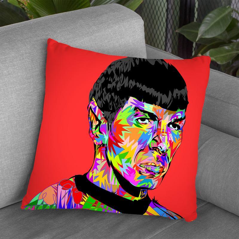 Spock Throw Pillow By  Technodrome1