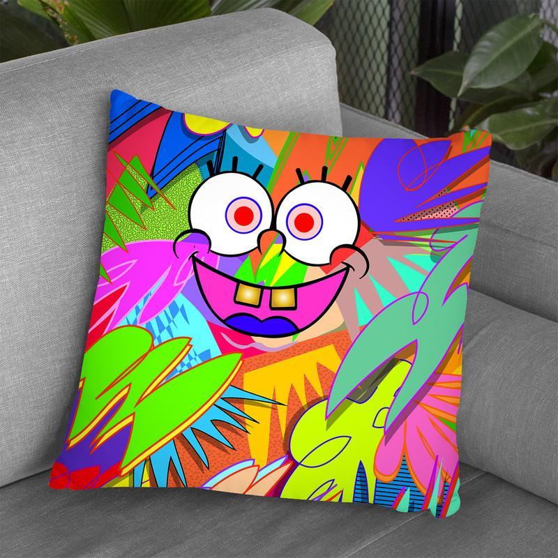 Spongebob Throw Pillow By  Technodrome1
