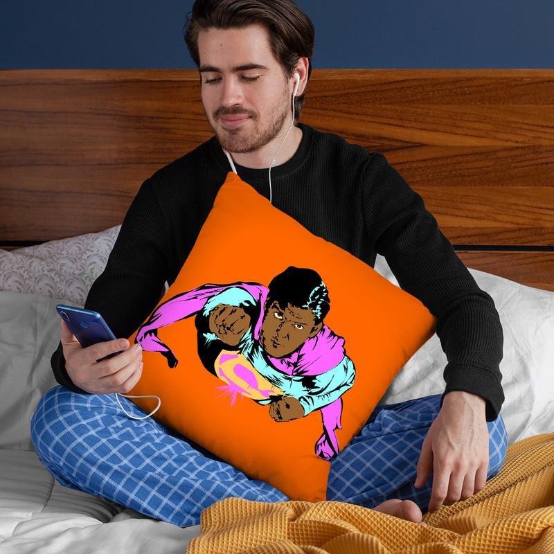 Superman Throw Pillow By  Technodrome1