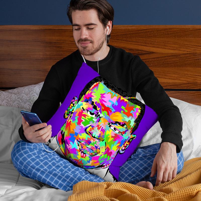Tyson Young Throw Pillow By  Technodrome1
