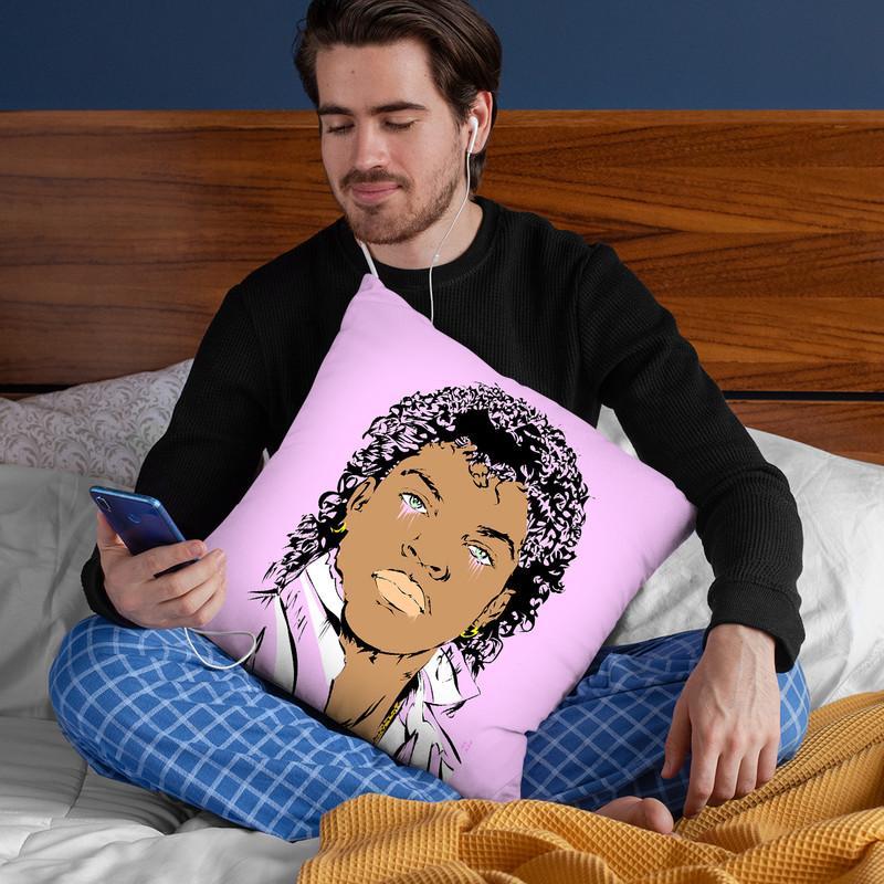 Young Ice Cube Throw Pillow By  Technodrome1