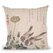 Sparrows And Dandelions Throw Pillow By Tesai Hokuba