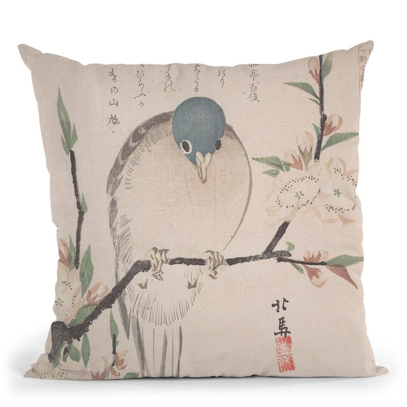 Spring Rain Collection Throw Pillow By Tesai Hokuba