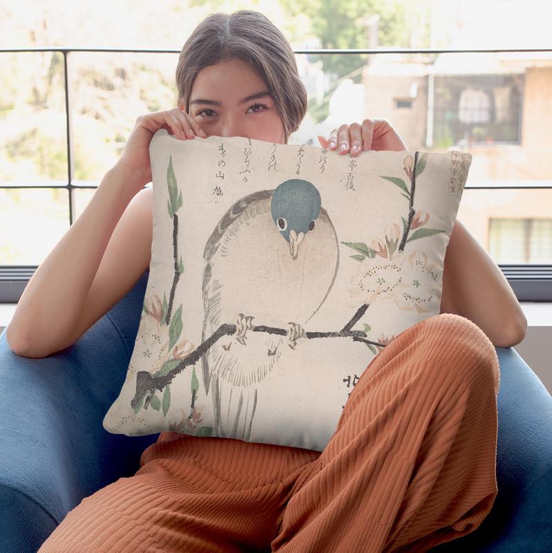 Spring Rain Collection Throw Pillow By Tesai Hokuba