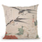 Swallows And Peonies Throw Pillow By Tesai Hokuba