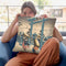 The Gionrinein Snow Throw Pillow By Tesai Hokuba