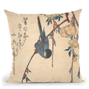 Weeping Cherry Throw Pillow By Tesai Hokuba