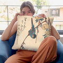 Weeping Cherry Throw Pillow By Tesai Hokuba