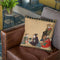 Five Beauties Throw Pillow By Tesai Hokuba