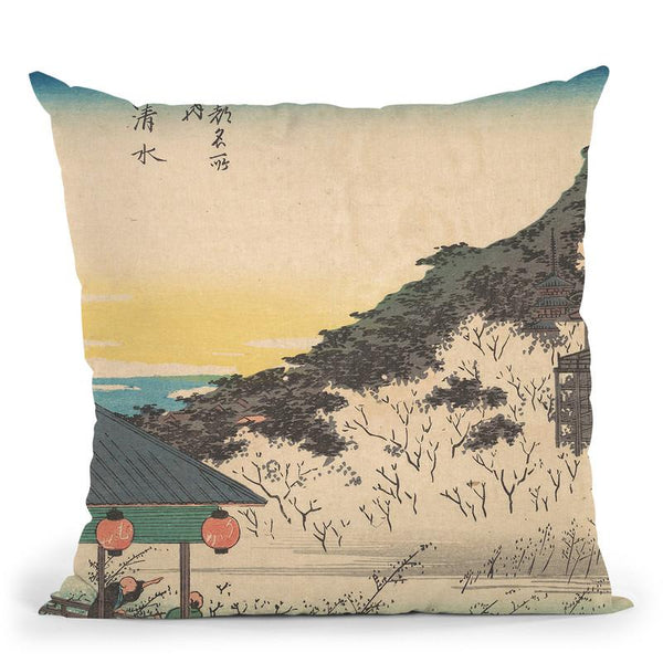 Kiyomizu Throw Pillow By Tesai Hokuba