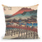 Kyoto, Sanjo Ohashi Throw Pillow By Tesai Hokuba