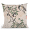 Marsh-Tits And Crabapple Flowers Throw Pillow By Tesai Hokuba