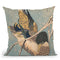 A Wild Duck Near A Snow-Ladenore Throw Pillow By Utagawa Hiroshige