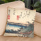 Bells At Mii Temple Throw Pillow By Utagawa Hiroshige