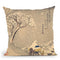 Fujikawa Throw Pillow By Utagawa Hiroshige