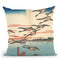 Full Moon At Takanawa Throw Pillow By Utagawa Hiroshige