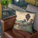 Akasaka Throw Pillow By Utagawa Hiroshige