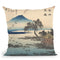 Geese At Katata Throw Pillow By Utagawa Hiroshige