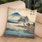 Geese At Katata Throw Pillow By Utagawa Hiroshige