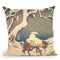 Gyosho Tokaido- Ishikushi Throw Pillow By Utagawa Hiroshige
