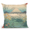 Kai, Otsuki No Hara Throw Pillow By Utagawa Hiroshige