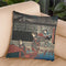 Aoyagi In Ryogoku Throw Pillow By Utagawa Hiroshige