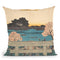Mimeguri Zutsumi Matsuchiyama Embo Throw Pillow By Utagawa Hiroshige