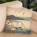 Otsu Throw Pillow By Utagawa Hiroshige