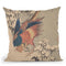 Pheasant Among SnowÐLaden Bamboo On Hillside Throw Pillow By Utagawa Hiroshige