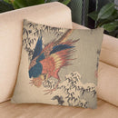 Pheasant Among SnowÐLaden Bamboo On Hillside Throw Pillow By Utagawa Hiroshige