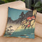 Reflections Of The Moon In The Ricefields Of Sarashina Ininshu Throw Pillow By Utagawa Hiroshige