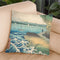 Seashore At Hoda, Province Of Awa Throw Pillow By Utagawa Hiroshige