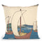 Arai Throw Pillow By Utagawa Hiroshige