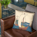 Arai Throw Pillow By Utagawa Hiroshige