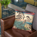 Shinagawa Hakkei Zaka Throw Pillow By Utagawa Hiroshige